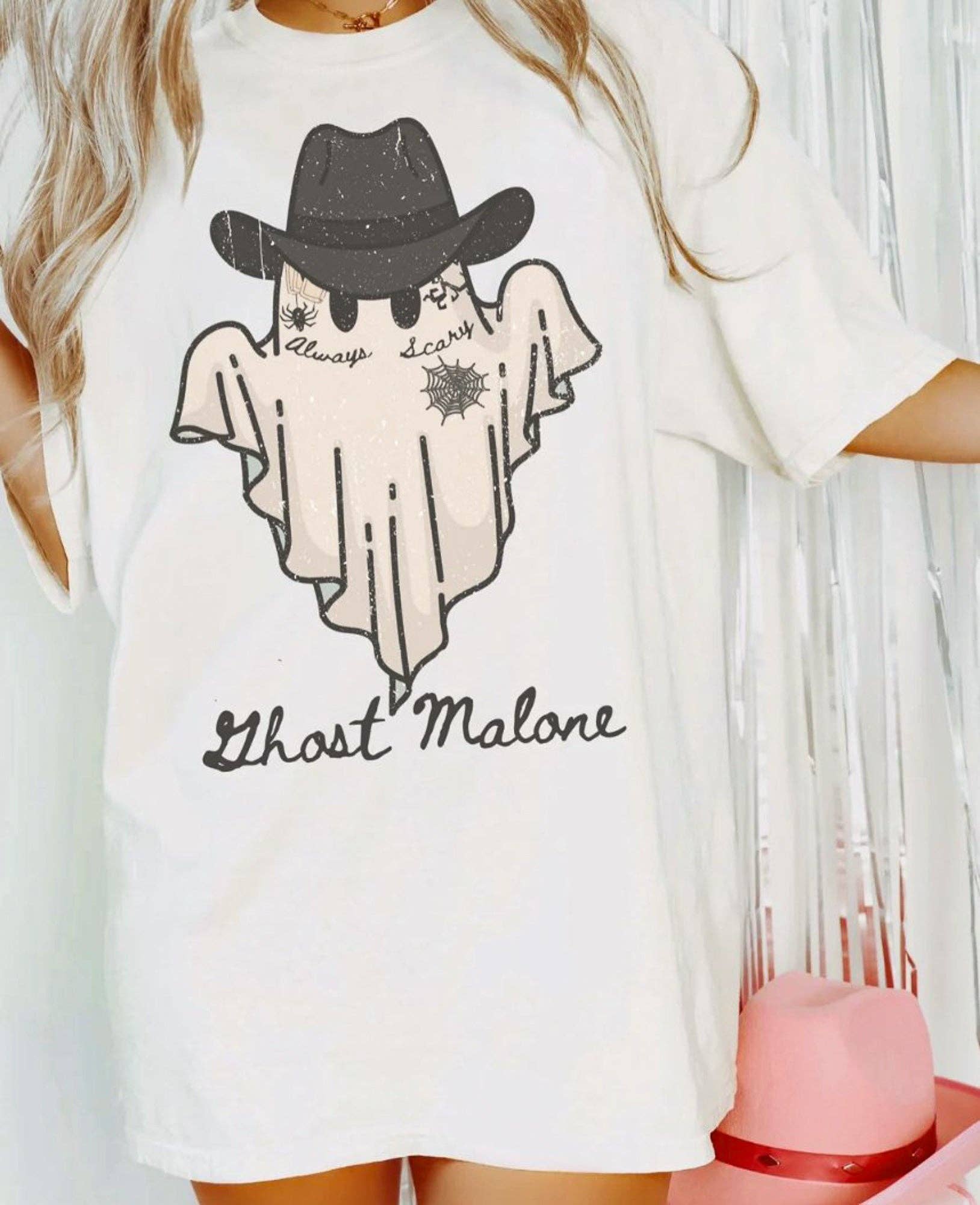 Ghost Malone T-Shirt or Crew Sweatshirt