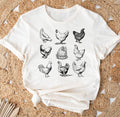 9 Chicken Sketches T-Shirt or Crew Sweatshirt