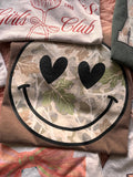 Camo Smiley Face comfort color tee